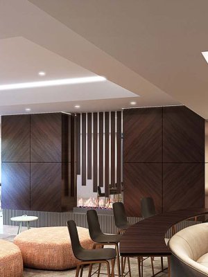 LakePointe Condos_media lounge